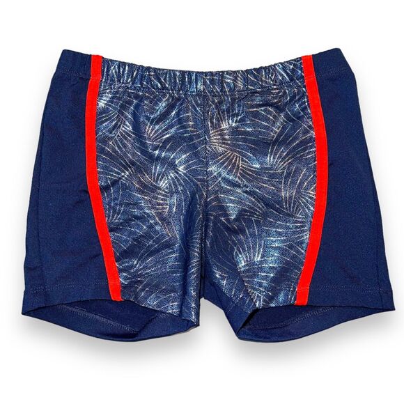 Danskin Now Other - Danskin Now Girls Gymnastic Shorts Metallic Navy Blue Red Medium 7 8